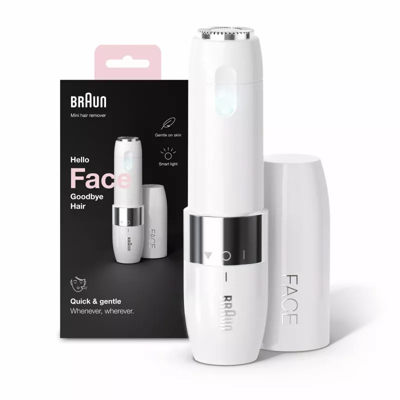 Braun Face FS1000 mini epilátor na tvár pre dámy - biela