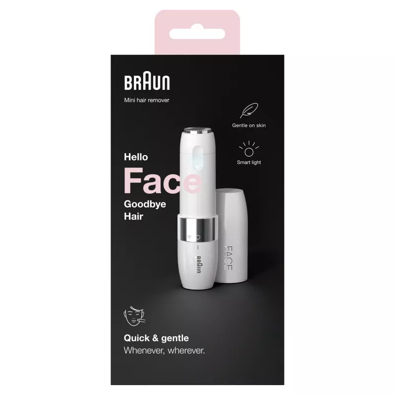 Braun Face FS1000 mini epilátor na tvár pre dámy - biela