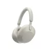 Sony WH-1000XM5 headset káblový & bezdrôtový hlavový mostík telefonovanie/hudba Bluetooth strieborná, biela