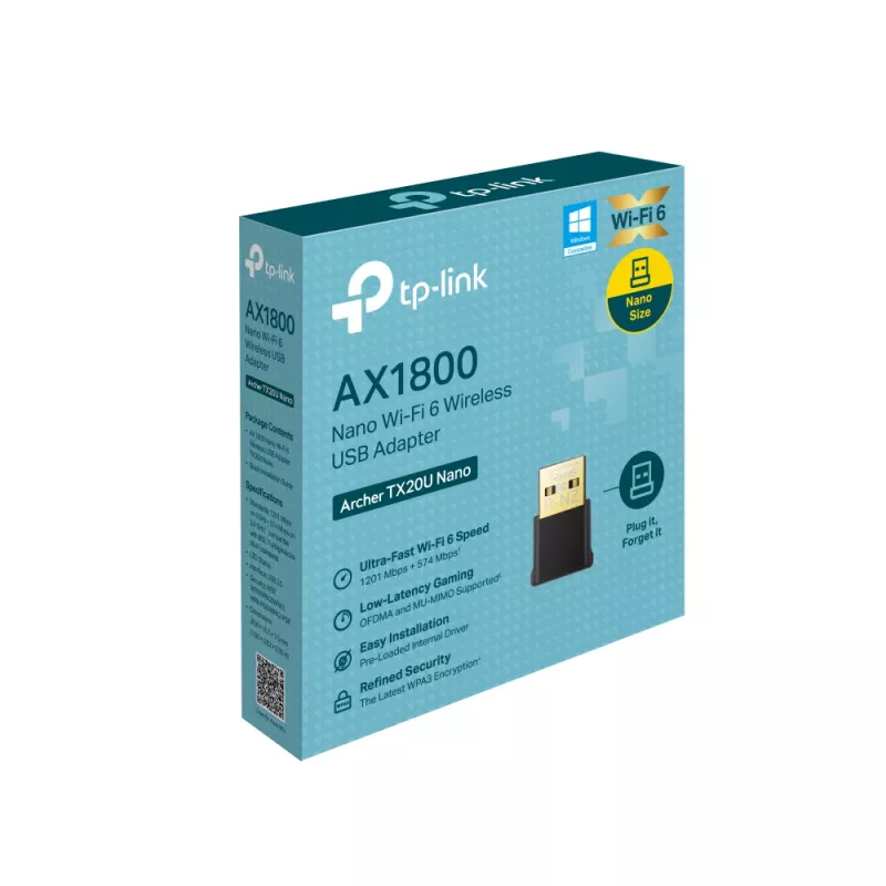 TP-Link Archer AX1800 Nano Wi-Fi 6 WLAN USB adaptér