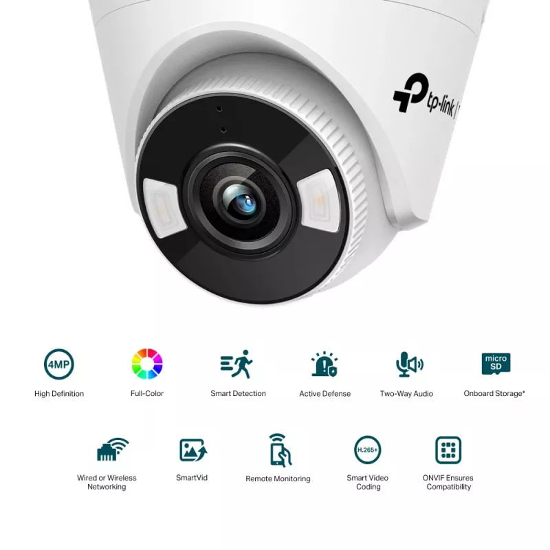 TP-Link VIGI 4MP Full-Color Wi-Fi Turret sieťová kamera