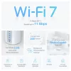 TP-Link BE9300 Whole Home Mesh Wi-Fi 7 System (Tri-Band), biela