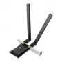TP-Link AX1800 Wi-Fi 6 Bluetooth 5.2 PCIe adaptér, interný, bezdrôtový, PCI Express, WLAN / Bluetooth, 1800 Mbit/s, čierna