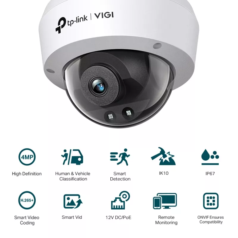 IP bezpečnostná kamera TP-Link VIGI 4MP IR Dome