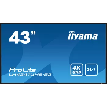 iiyama LH4341UHS-B2 signage displej 108 cm (42,5 palcov) LCD 500 cd/m² 4K Ultra HD integrovaný procesor Android 8.0 24/7