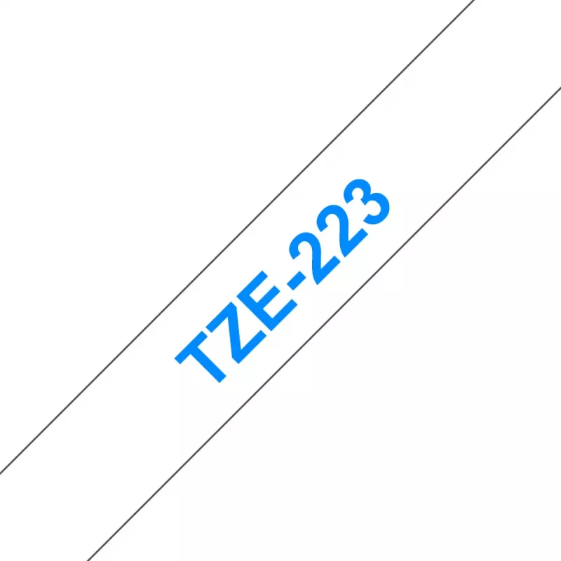 Laminovacia páska Brother TZe223 9 mm modrá na bielej