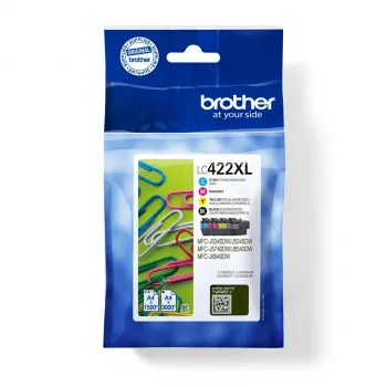 Brother LC422XLVAL atramentová kazeta 4 ks originálna čierna, azúrová, purpurová, žltá