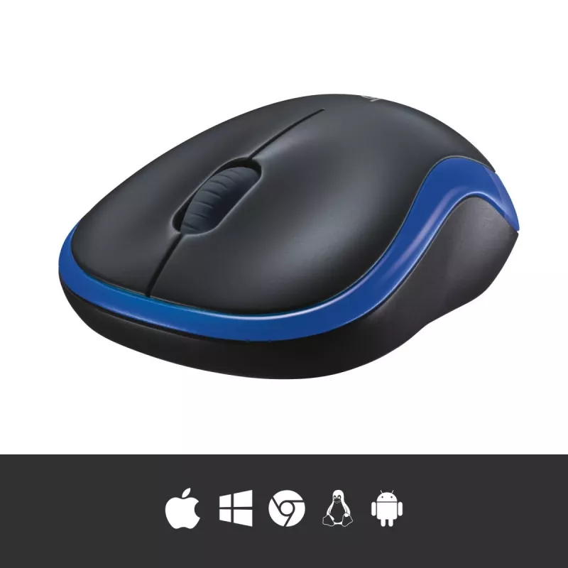 LOGITECH Wireless Mouse M185 modrá