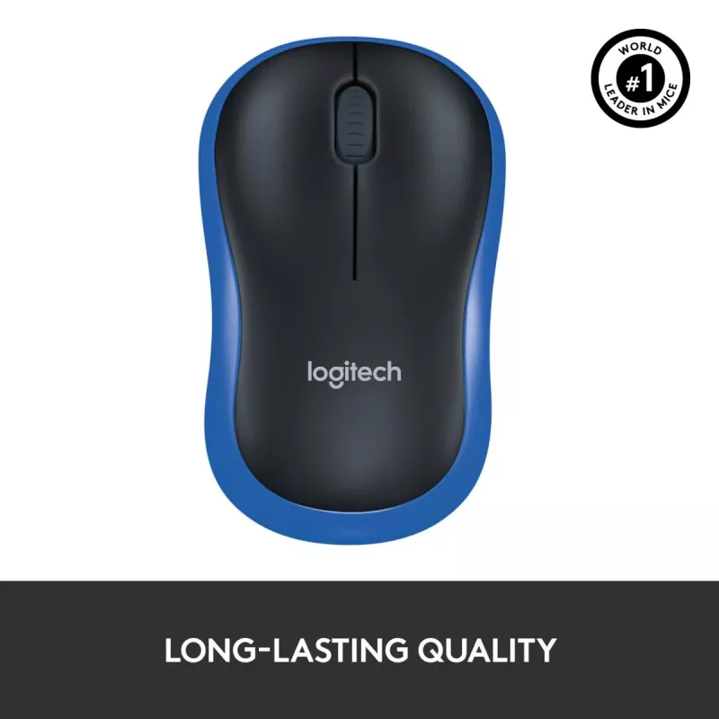 LOGITECH Wireless Mouse M185 modrá