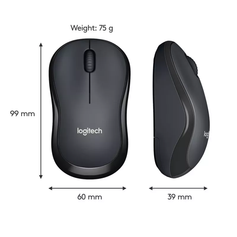 LOGITECH M220 SILENT bezdrôtová myš čierna