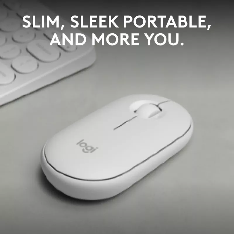 Myš Logitech M350S biela USB optická bezdrôtová