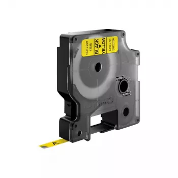 DYMO Authentic D1 etikety | čierna tlač na žltej páske | 6 mm x 7 m | samolepiace etikety pre tlačiareň etikiet LabelManager | vyrobené v Európe