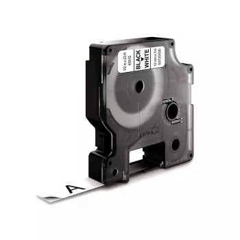DYMO Authentic D1 etikety | čierna tlač na bielej páske | 12 mm x 7 m | samolepiace etikety pre tlačiareň etikiet LabelManager | vyrobené v Európe