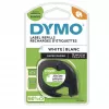 DYMO LetraTag papierové etikety | Original | 12 mm x 4 m rolka | čierna tlač na bielej | samolepiace univerzálne etikety pre tlačiareň etikiet LetraTag | vyrobené v Európe