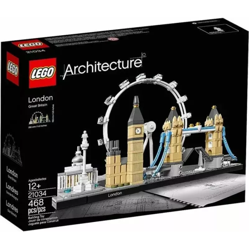 LEGO Architecture London 21034 stavebnica — 468 dielov, model mestských pamiatok