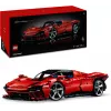 LEGO Technic stavebnica Ferrari Daytona SP3 v mierke 1:8, 3 778 dielov, červená, 6,99 kg