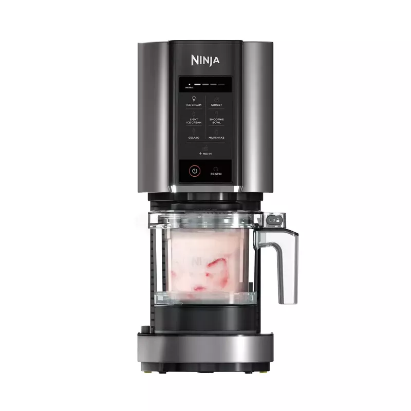 Tradičný stroj na zmrzlinu Ninja NC300EU 1,4 L, 800 W, čierna/strieborná, 3 nádoby