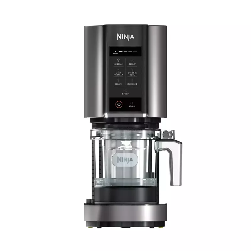 Tradičný stroj na zmrzlinu Ninja NC300EU 1,4 L, 800 W, čierna/strieborná, 3 nádoby