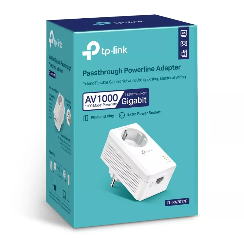 TP-Link TL-PA7017P PowerLine sieťový adaptér 1000 Mbit/s Ethernet LAN biely 1 kus