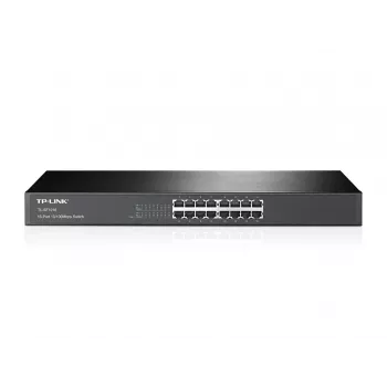 TP-Link 16-portový 10/100Mbps rackový sieťový switch, nespravovaný, Fast Ethernet (10/100), racková montáž, 1U