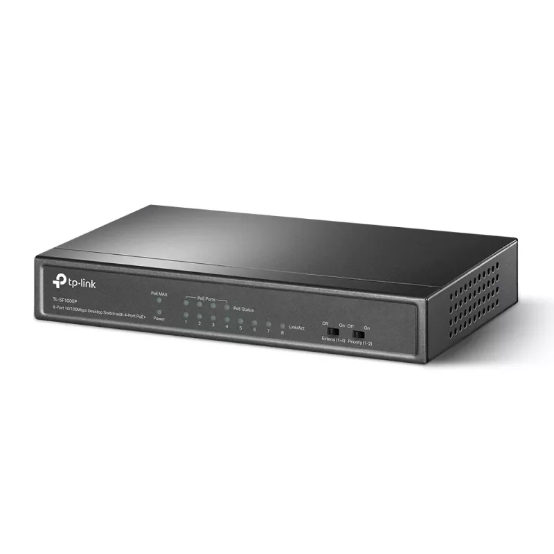 Nespravovaný switch TP-Link TL-SF1008P 8-portový 10/100Mbps s PoE