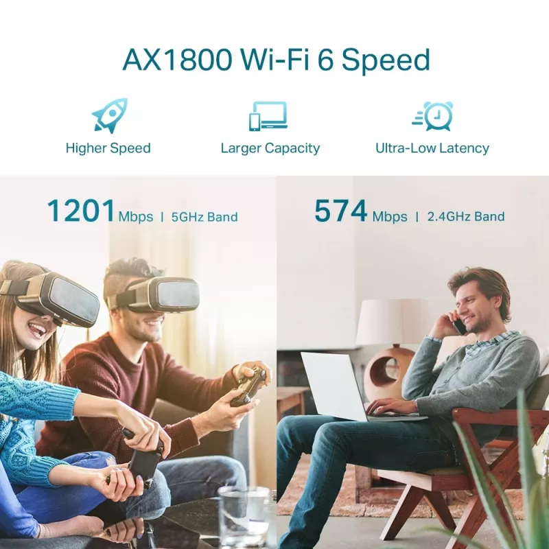 Sieťový opakovač TP-Link AX1800 WiFi 6 Extender RE605X