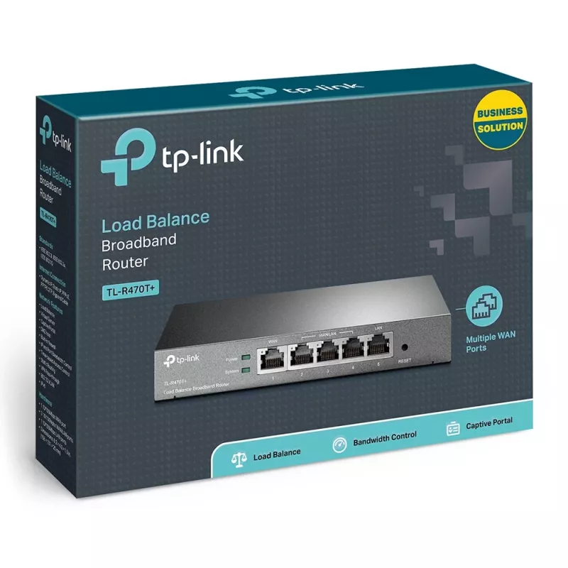TP-Link Load Balance Broadband Router, Ethernet WAN, Fast Ethernet, čierny