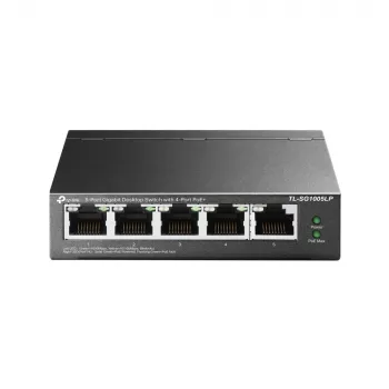TP-Link TL-SG1005LP sieťový switch nespravovaný Gigabit Ethernet (10/100/1000) Power over Ethernet (PoE) čierny