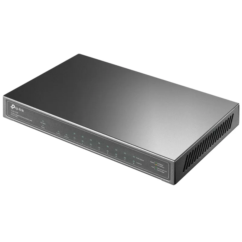 TP-Link TL-SG1210P sieťový switch nespravovaný Gigabit Ethernet (10/100/1000) Power over Ethernet (PoE) sivý