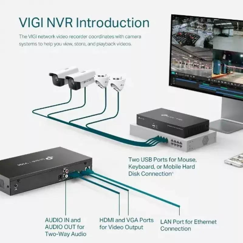 TP-LINK VIGI 8-kanálový sieťový videorekordér