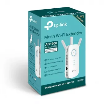 TP-Link RE550 sieťový zosilňovač sieťový vysielač a prijímač biely 10, 100, 1000 Mbit/s