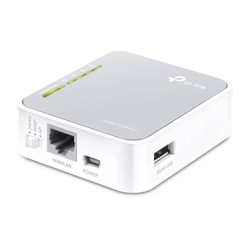 TP-Link TL-MR3020 WLAN router Fast Ethernet Single-Band (2,4 GHz) 4G strieborný, biely