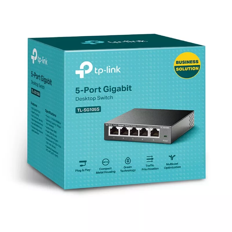 Nespravovaný switch TP-Link TL-SG105S 5-portový 10/100/1000Mbps