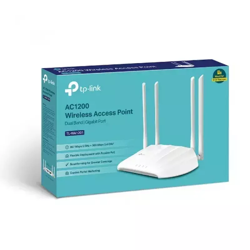 TP-Link TL-WA1201 bezdrôtový access point 867 Mbit/s biely Power over Ethernet (PoE)