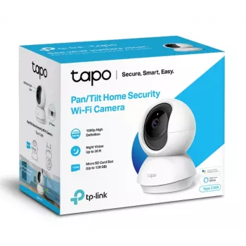 TP-Link Tapo Pan/Tilt Home Security WiFi kamera, IP bezpečnostná kamera, interiérová, bezdrôtová, 2400 MHz, FCC, IC, CE, NCC, stropná