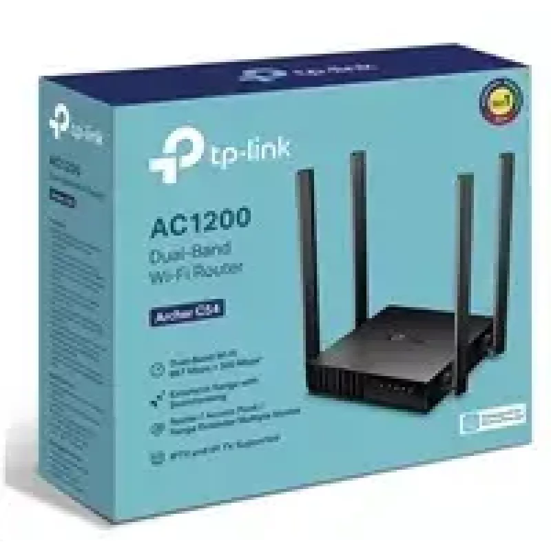 TP-Link Archer C54 WLAN router Fast Ethernet dvojpásmový (2,4 GHz / 5 GHz) čierny