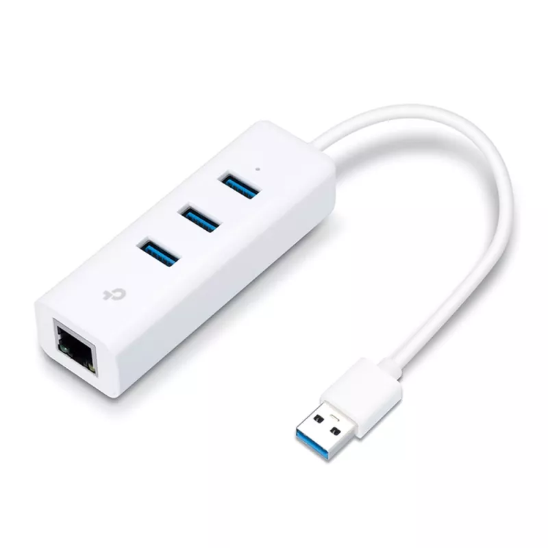 TP-Link UE330 dokovacia stanica/portový replikátor pre notebook káblový USB 3.2 Gen 1 (3.1 Gen 1) Type-A biela