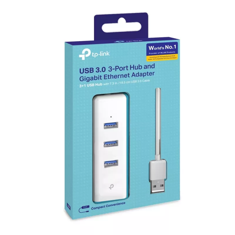 TP-Link UE330 dokovacia stanica/portový replikátor pre notebook káblový USB 3.2 Gen 1 (3.1 Gen 1) Type-A biela