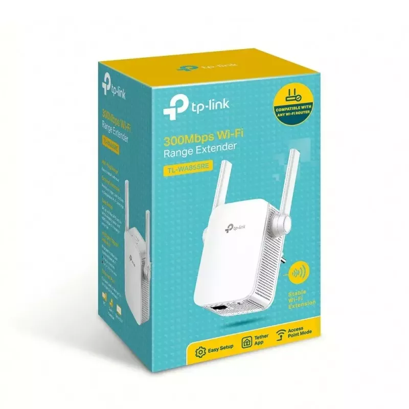 TP-Link TL-WA855RE sieťový extender sieťový vysielač a prijímač biela 10, 100 Mbit/s