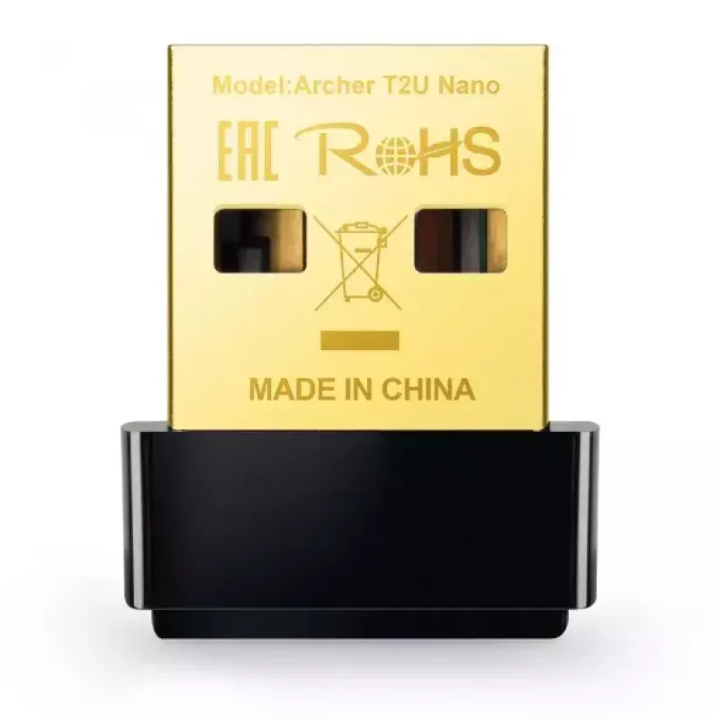 TP-Link Nano AC600 USB WiFi adaptér (Archer T2U Nano) – 2,4G/5G dvojpásmový bezdrôtový sieťový transceiver