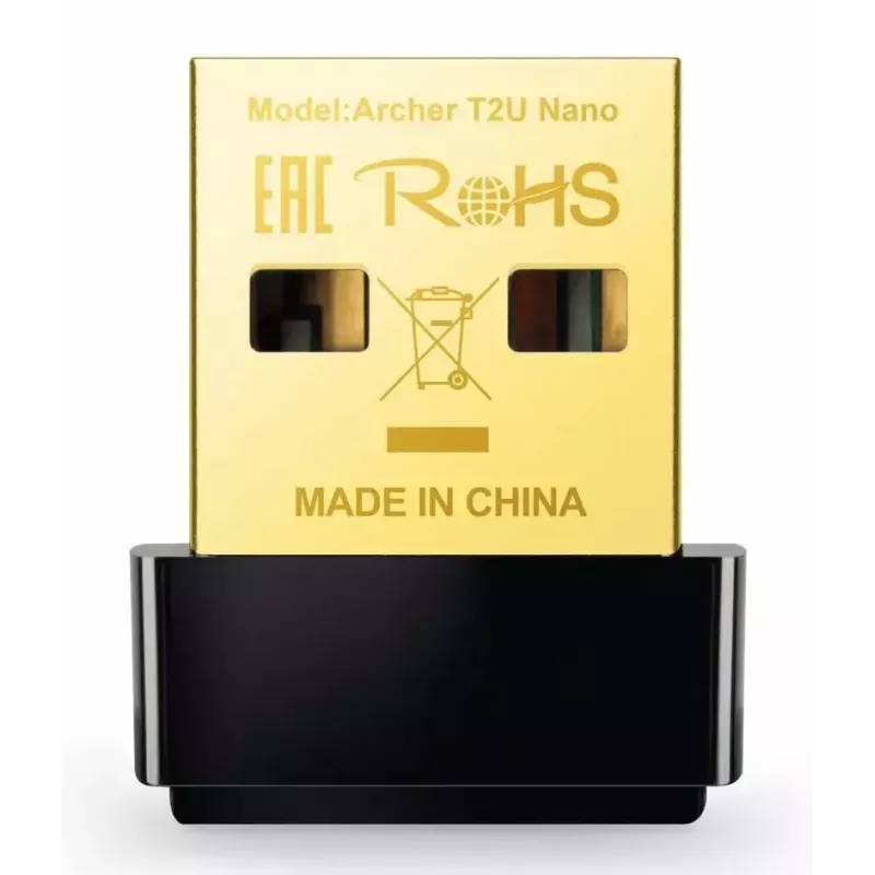 TP-Link Nano AC600 USB WiFi adaptér (Archer T2U Nano) – 2,4G/5G dvojpásmový bezdrôtový sieťový transceiver