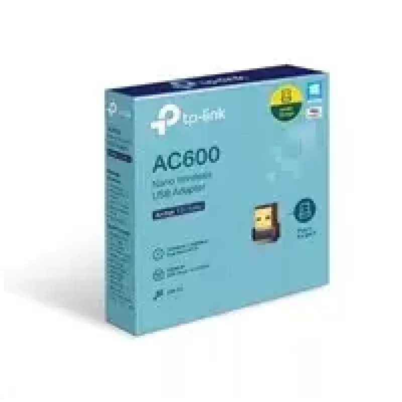 TP-Link Nano AC600 USB WiFi adaptér (Archer T2U Nano) – 2,4G/5G dvojpásmový bezdrôtový sieťový transceiver