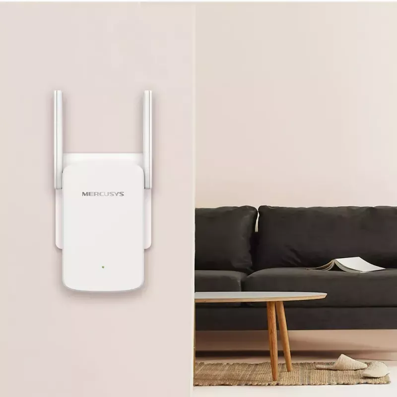 WLAN zosilňovač signálu MERCUSYS ME30 AC1200 — dvojpásmový 802.11b/g, 2 externé antény, 1x RJ-45