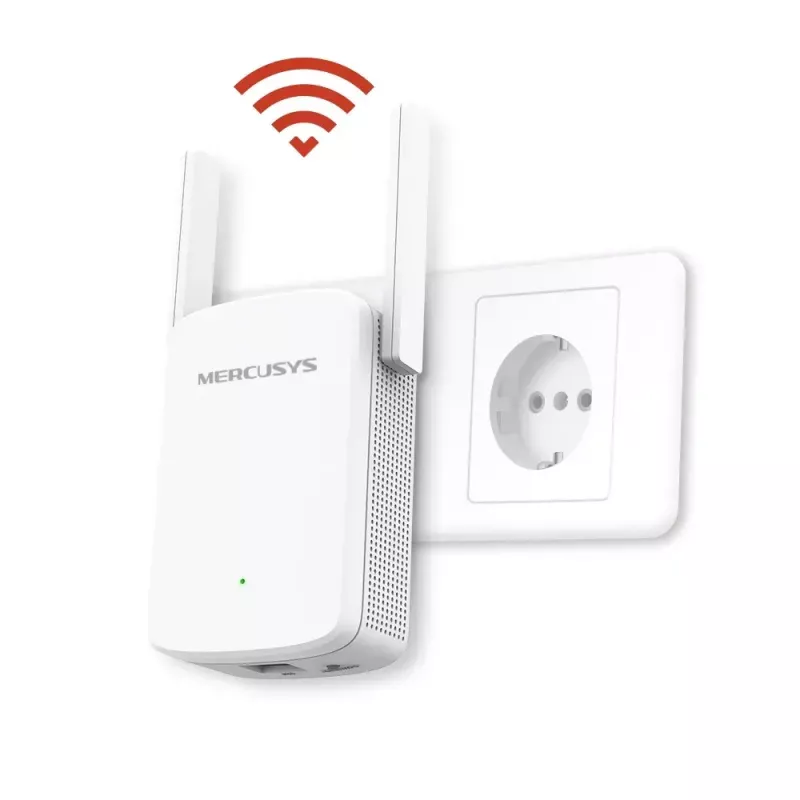 WLAN zosilňovač signálu MERCUSYS ME30 AC1200 — dvojpásmový 802.11b/g, 2 externé antény, 1x RJ-45