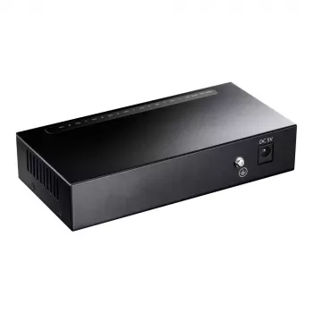 Sieťový switch Cudy GS108 — 8-portový Gigabit Ethernet (10/100/1000), čierna, 16 Gbit/s switching kapacita