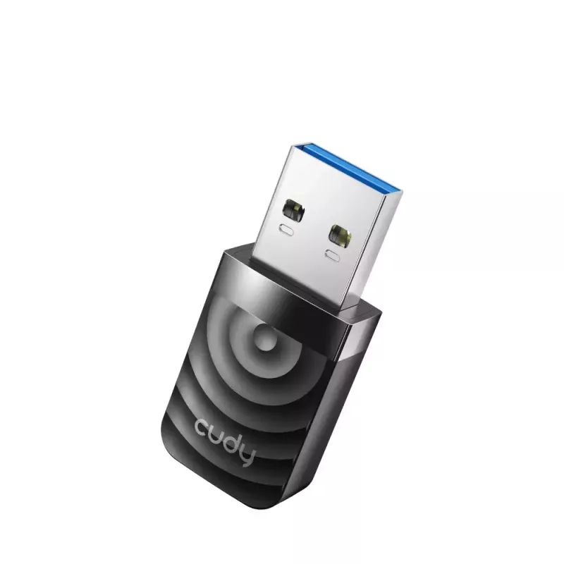Wireless USB sieťový adaptér Cudy WU1300S, dvojpásmový 2,4/5 GHz, Wi‑Fi 5 (802.11ac), 867 Mbit/s, RTL8812BU