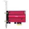 Interná WLAN/Bluetooth sieťová karta Cudy WE4000 — PCIe, Intel AX200, Wi‑Fi 6 trojpásmová (2,4/5/6 GHz), 2400 Mbit/s, Bluetooth 5.0