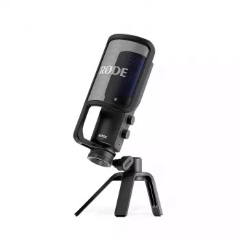 Kondenzátorový USB PC mikrofón RØDE NT-USB+ — kardioidná charakteristika, 24 bit/48 kHz, 20–20000 Hz, 3,5 mm výstup na slúchadlá, USB-C, čierny