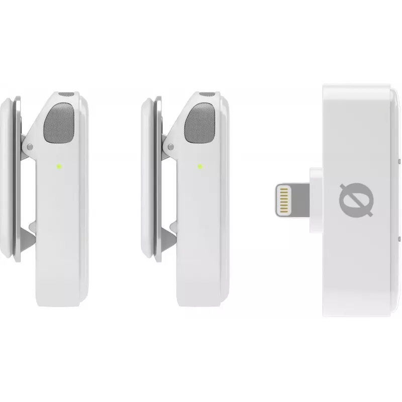 Bezdrôtový mikrofónový systém Rode Wireless Micro Lightning – omnidirekcionálny, 48 kHz/24-bit, výdrž batérie 7 h, dosah 100 m, biely