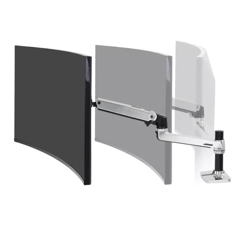 Ergotron LX stolový držiak LCD monitora, leštený hliník